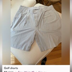 Men's Striped Gray Shorts